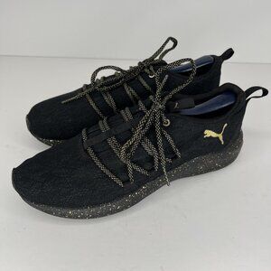 Puma Prowl Black Knit Running Shoe Womens Size 10 Fancy Cross-Trainer Sneakers